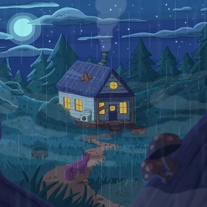 House in the Woods cover art by Purrple Cat