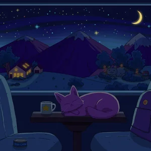 Night Train cover art by Purrple Cat